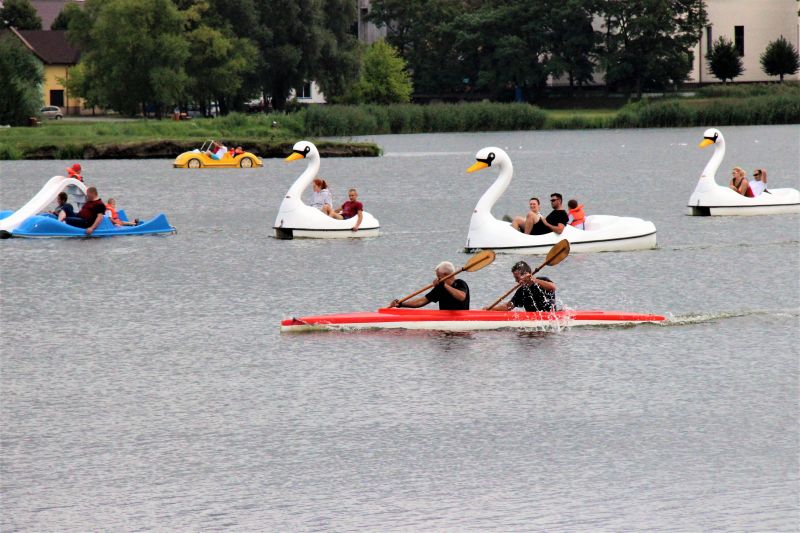 Głowno - rowerki wodne